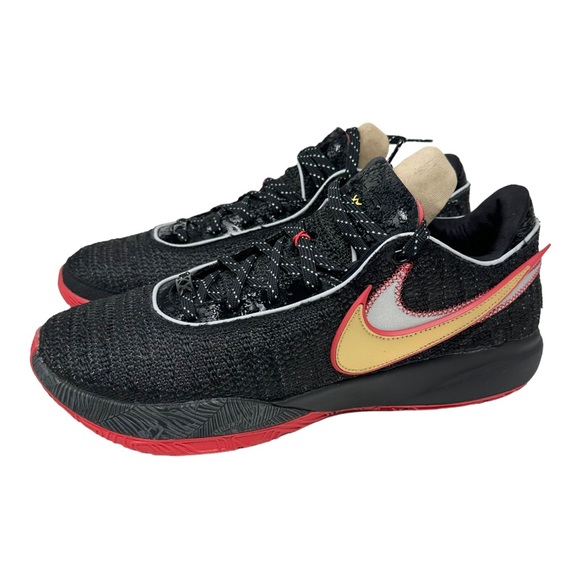 Nike Lebron XX Trinity DJ5423-001 Black/University Red/University Gold Size 14. - Picture 3 of 9